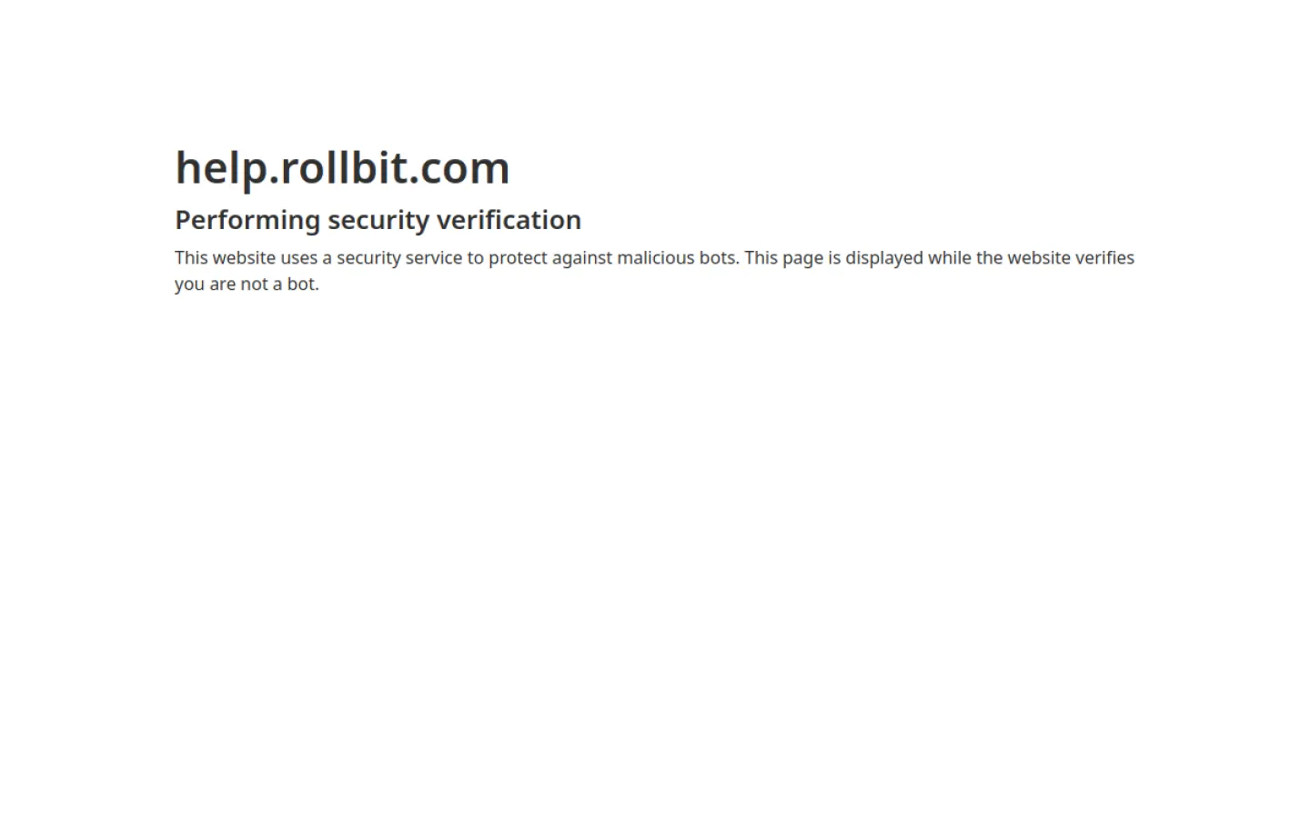 Rollbit detalje med spil, betaling eller konto